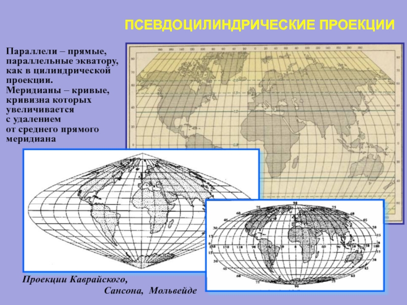 Реферат: Картографические проекции Геометрическая сущность