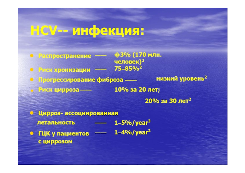 Естественного течения. Факторы риска прогрессирования фиброза. Хронизации.