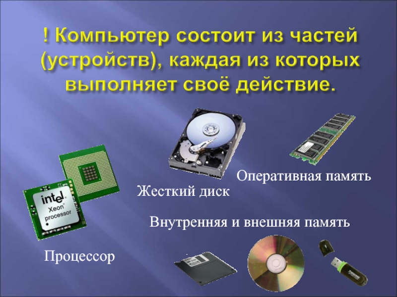 Каждом устройстве. Процессор внутренняя память внешняя память. Внутренняя память внешняя память ОЗУ. Память компьютера. Внутренняя память. Внешняя память.. Внутренняя память компьютера внешняя память компьютера процессор.