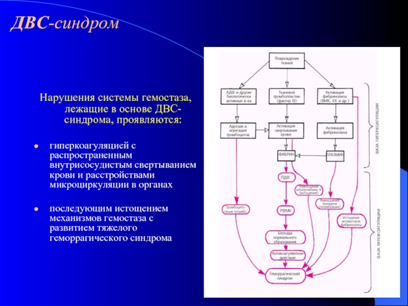 Двс синдром биохимия презентация