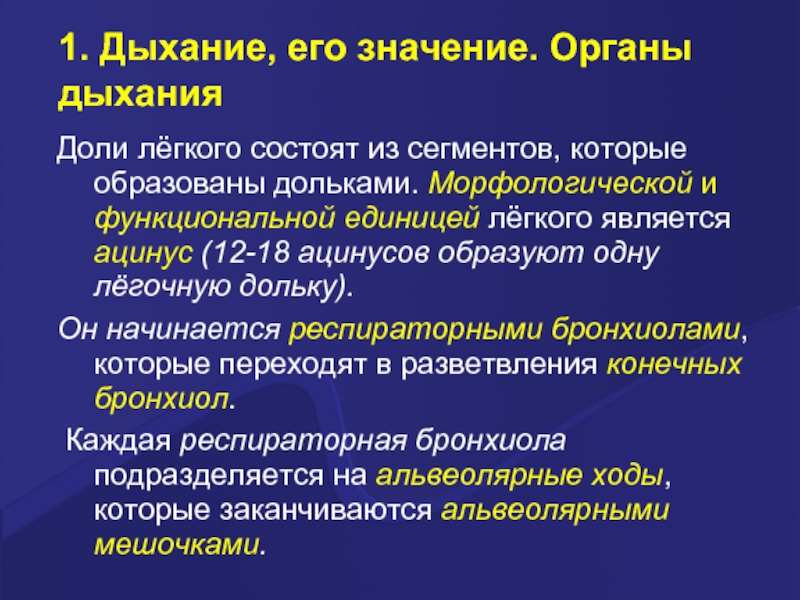 Значение органов. Значение органов дыхания. Дыхание и его значение органы дыхания. Морфологической и функциональной единицей легкого является. Функциональной единицей легкого является.