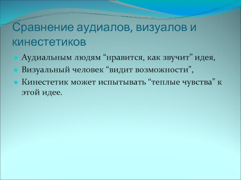 Звучит идея. Как может звучать идея проекта. Аудиал визуал кинестетик. Визуал аудиал кинестетик Дигитал.