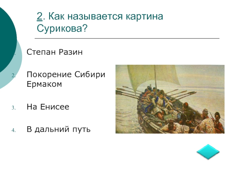 Сочинение по картине сурикова степан разин 6 класс по обществознанию