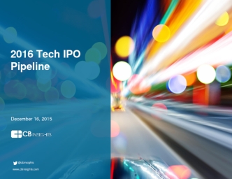 2016 Tech IPO Report: The Most Highly-Valued Disruptors