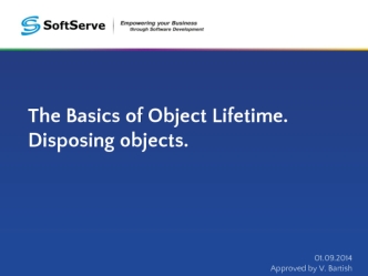 The Basics of Object Lifetime. Disposing objects (Java)