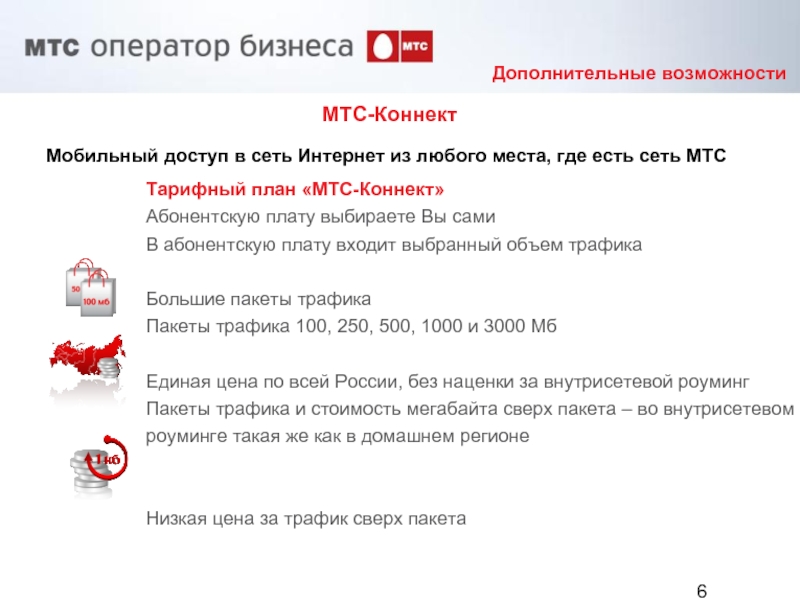 Тарифный план мтс коннект