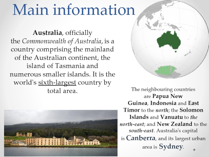 Main информация. Australian information. Commonwealth Австралия. Main information about Australia. The Commonwealth картинки.