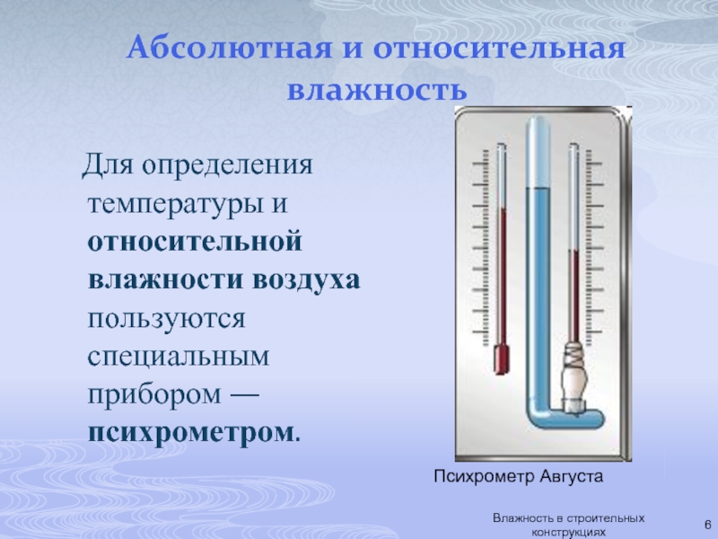 Станционный психрометр рисунок