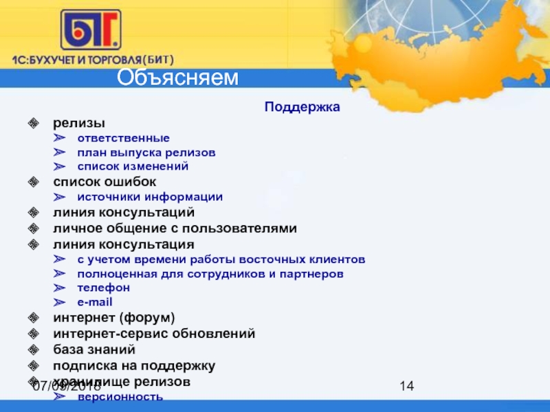 Список изменений. Направление на плане. Список релизов. План выпуска релизов программы. План экспресс консультации д.