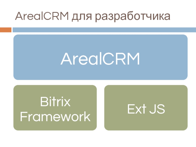 ArealCRM для разработчика