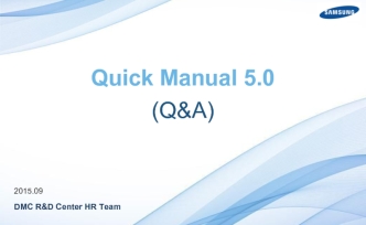 Quick Manual (Q&A)