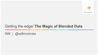 Getting the edge/ The Magic of Blended Data