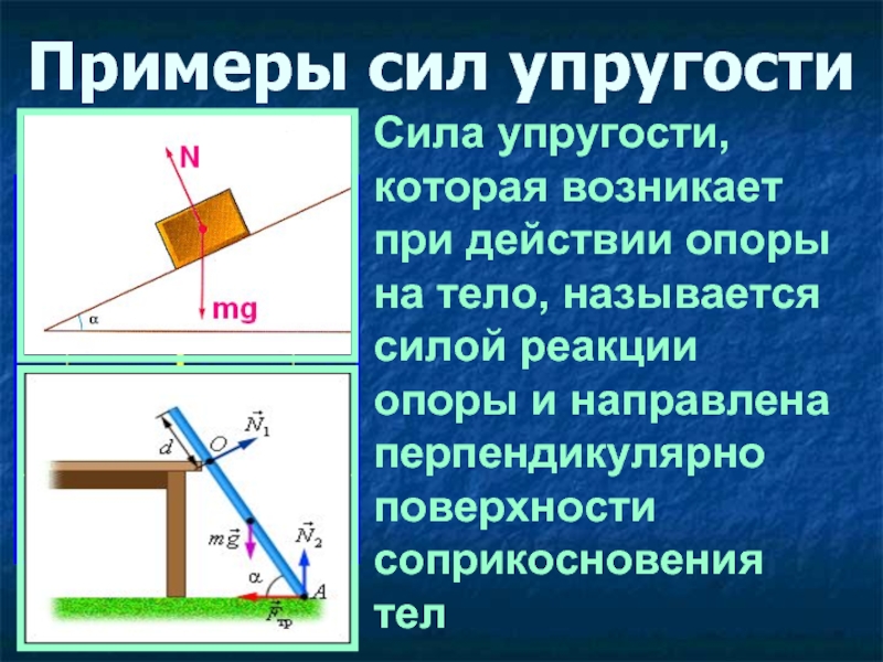 Что называют реакцией опоры