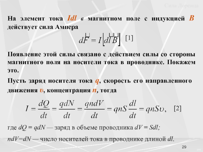 Элемент тока. Магнитное поле в вакууме сила Лоренца. Сила действующая на элемент тока в магнитном поле. Магнитное поле с индукцией 10 МТЛ.