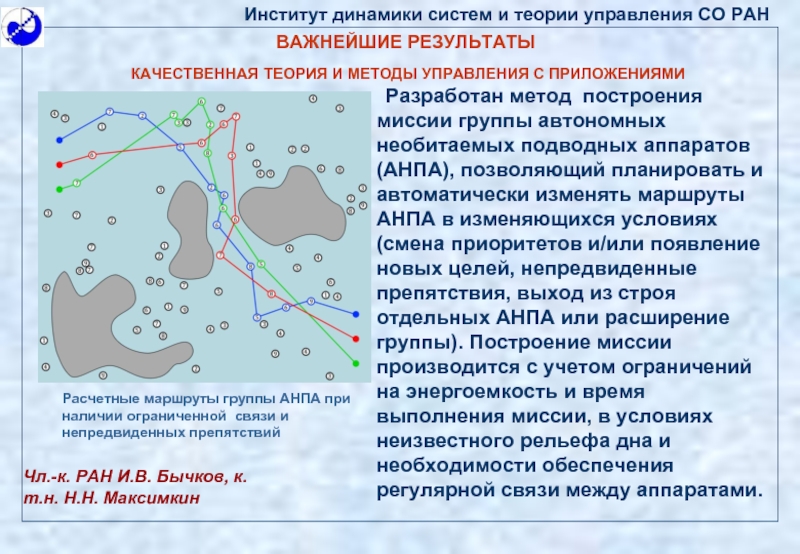 Динамика систем управления. Что такое алгоритмы управления движением АНПА. Система с динамическим изменением приоритетов программ.. Управление АНПА при наличии течения.