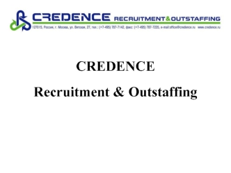 CREDENCERecruitment & Outstaffing