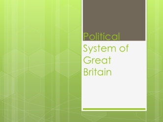 Political System of Great Britain