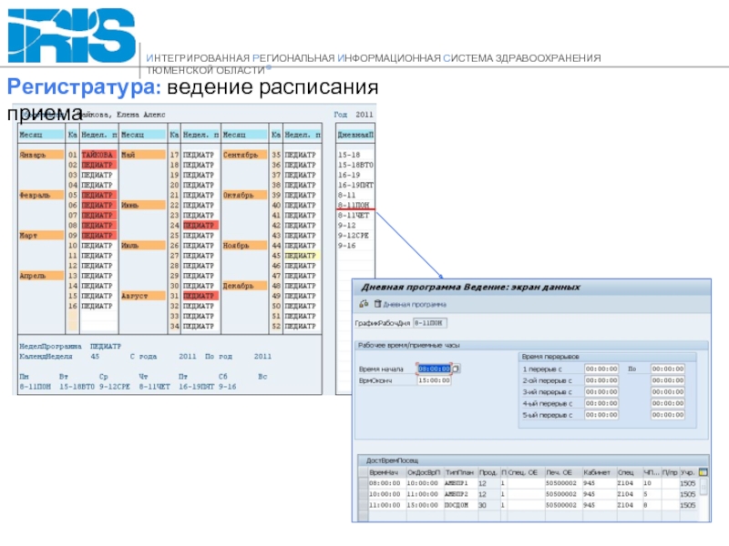 Интеграция региональных информационных систем. Ведение расписания руководителя.