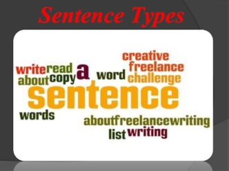 Simple complicated sentences. Sentence Types