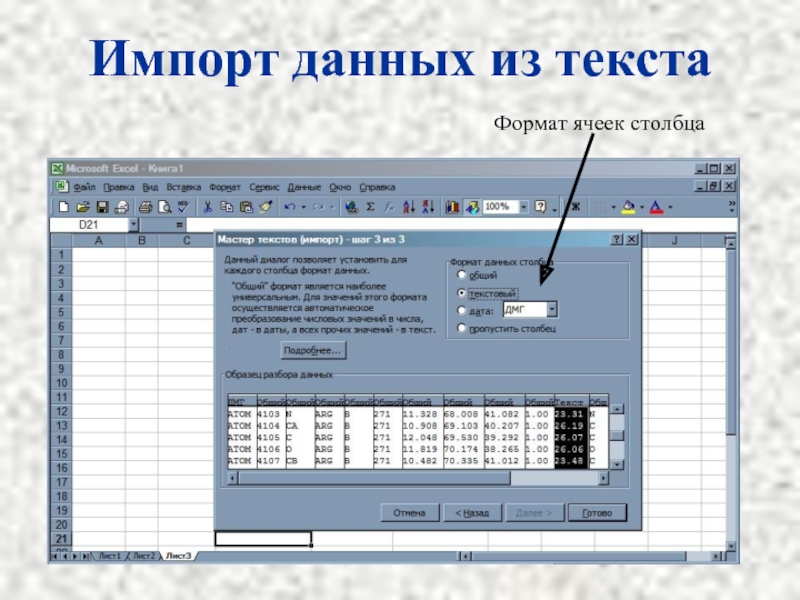 Импорт данных. Импортировать таблицу. Как называются Столбцы в базе данных MS excel. Excel 2019 как импортировать данные из текстового документа.