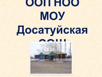 ООП НОО МОУ Досатуйская СОШ