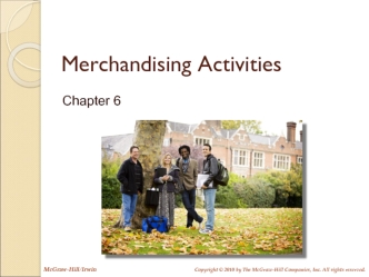 Merchandising Activities