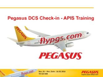 Pegasus DCS Check-in - APIS Training