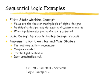 Sequential Logic Examples