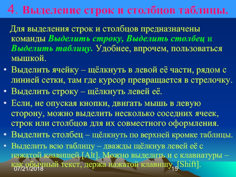 Как мышью выделить строку. Команда для выделения строки. Выделение всей строки.