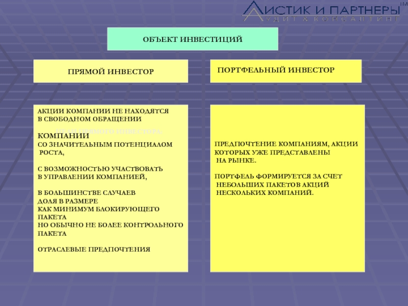 Объекты инвестирования. Требования инвесторов к проекту. Недостатки акций как объекта инвестирования. Предмет инвестирования это.