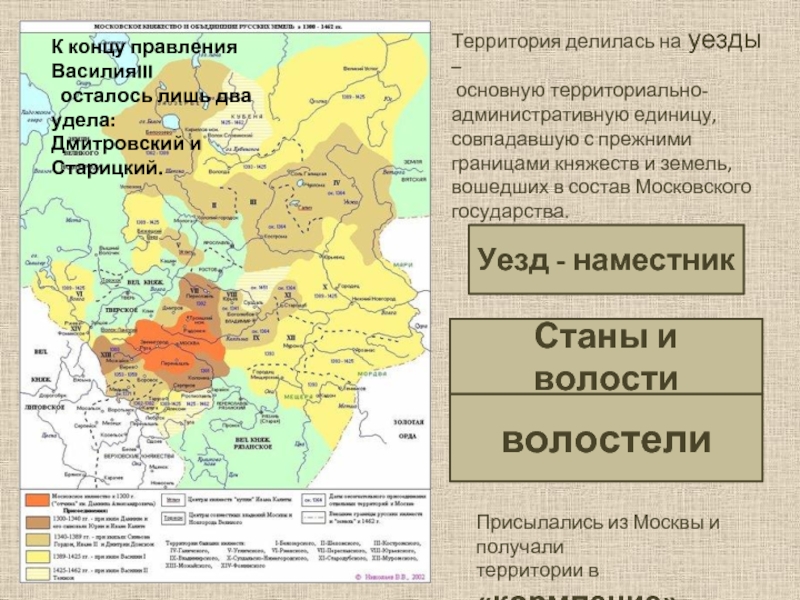 Вошло в состав московского государства. Княжества вошедшие в состав Московского княжества. Княжество вошедшее в состав Московского государства. Административно территориальное деление Московского государства. Уезды делились на волости и станы.