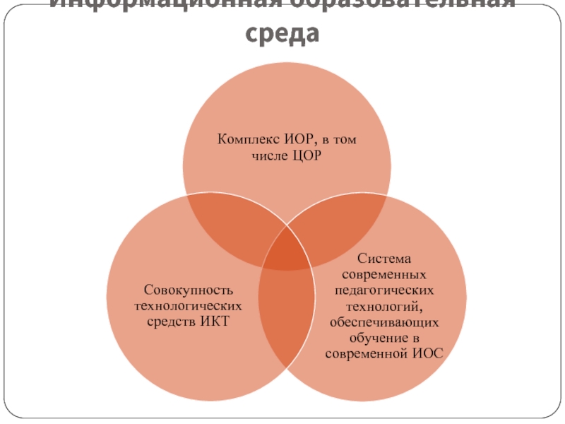 Комплекс среда. Информационные образовательные ресурсы (ИОР).