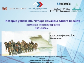 История успеха или четыре команды одного проекта     
(компания Информсервис)                                       
2001-2006 г.г.