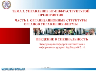 Организационные структуры органов управления фирмы: общие понятия