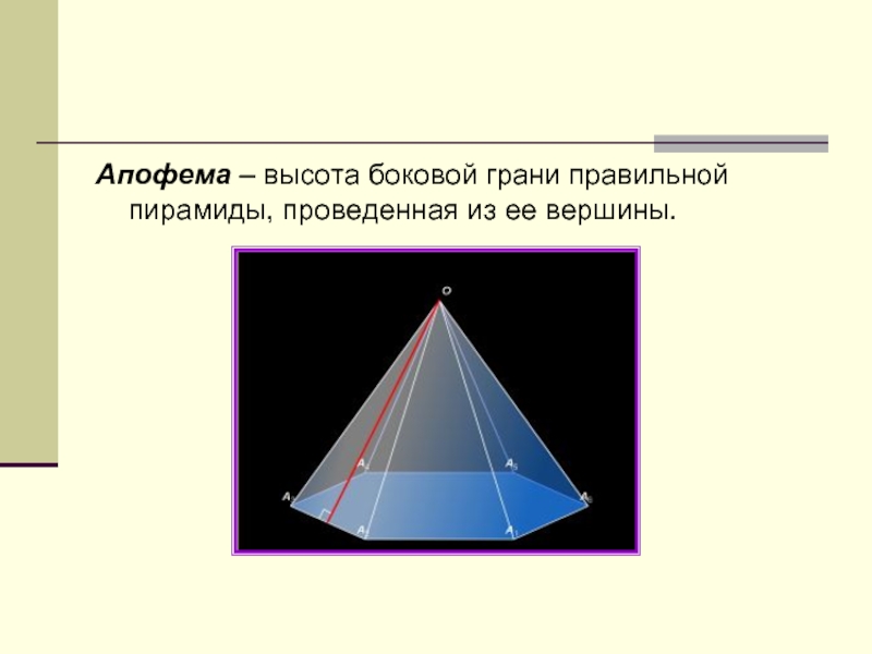 Апофема это. Апофема пирамиды. Пирамида геометрия апофема. Что такое апофема правильной пирамиды. Апофема грани пирамиды.