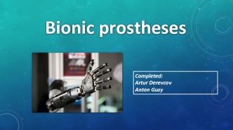 Bionic prostheses