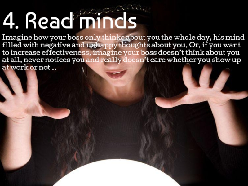 Mind reading перевод