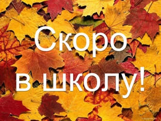 Скоро в школу. Анатомо-физиологические особенности детей предшкольного возраста