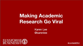Making Academic Research Go Viral