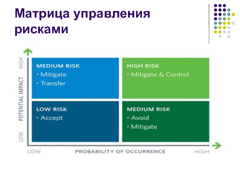 Матрица рисков презентация