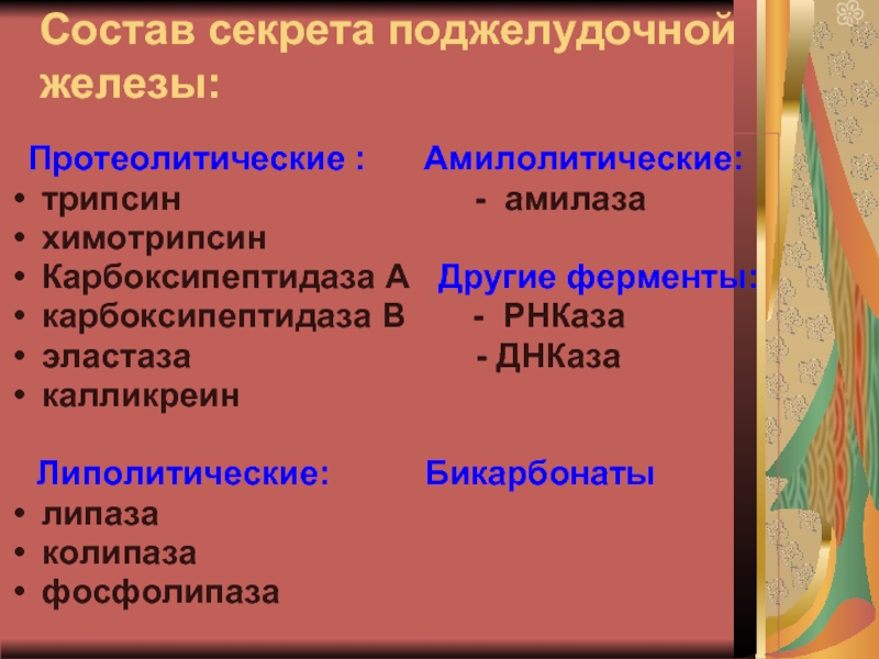 Секрет желез