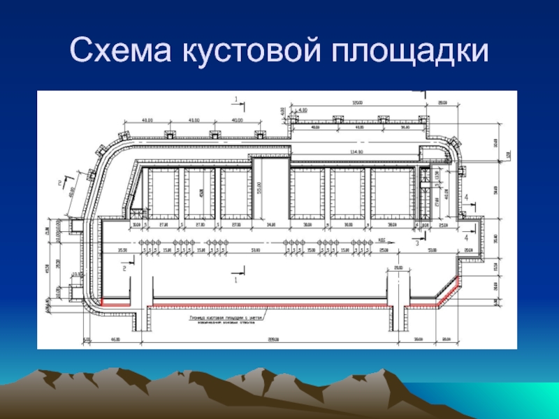 Схема кустовой площадки