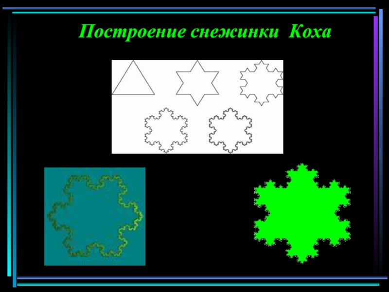 Как нарисовать снежинку коха