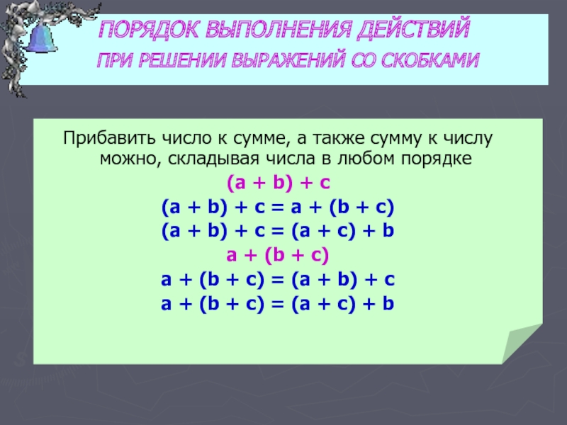 Порядок выполнения действий скобки 2 класс технологическая карта