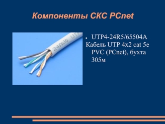 Компоненты СКС PCnet