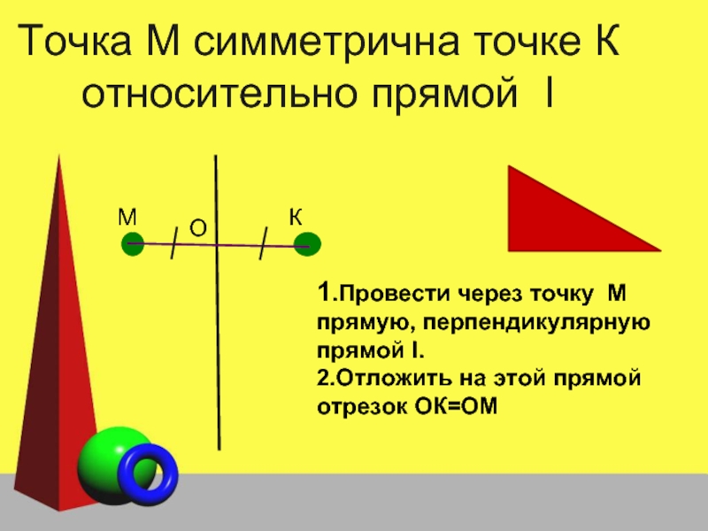 Точка симметричная точке относительно прямой. Симметрия относительно прямой. Simetrija otnositelno Priamoj. Симметрия через точку.