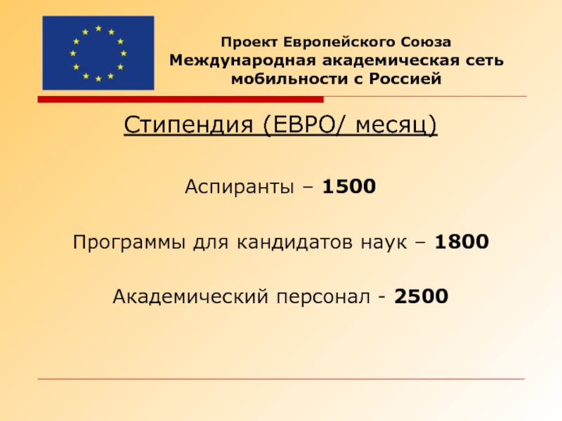 Программы Академической мобильности ЕС. Отдел международных связей.