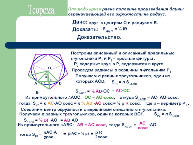 Длина окружности равна 24 см