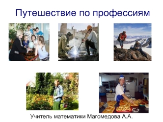 Путешествие по профессиям