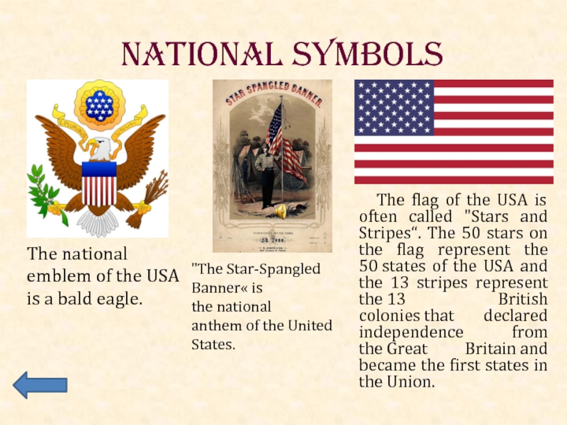 The symbols of the usa презентация